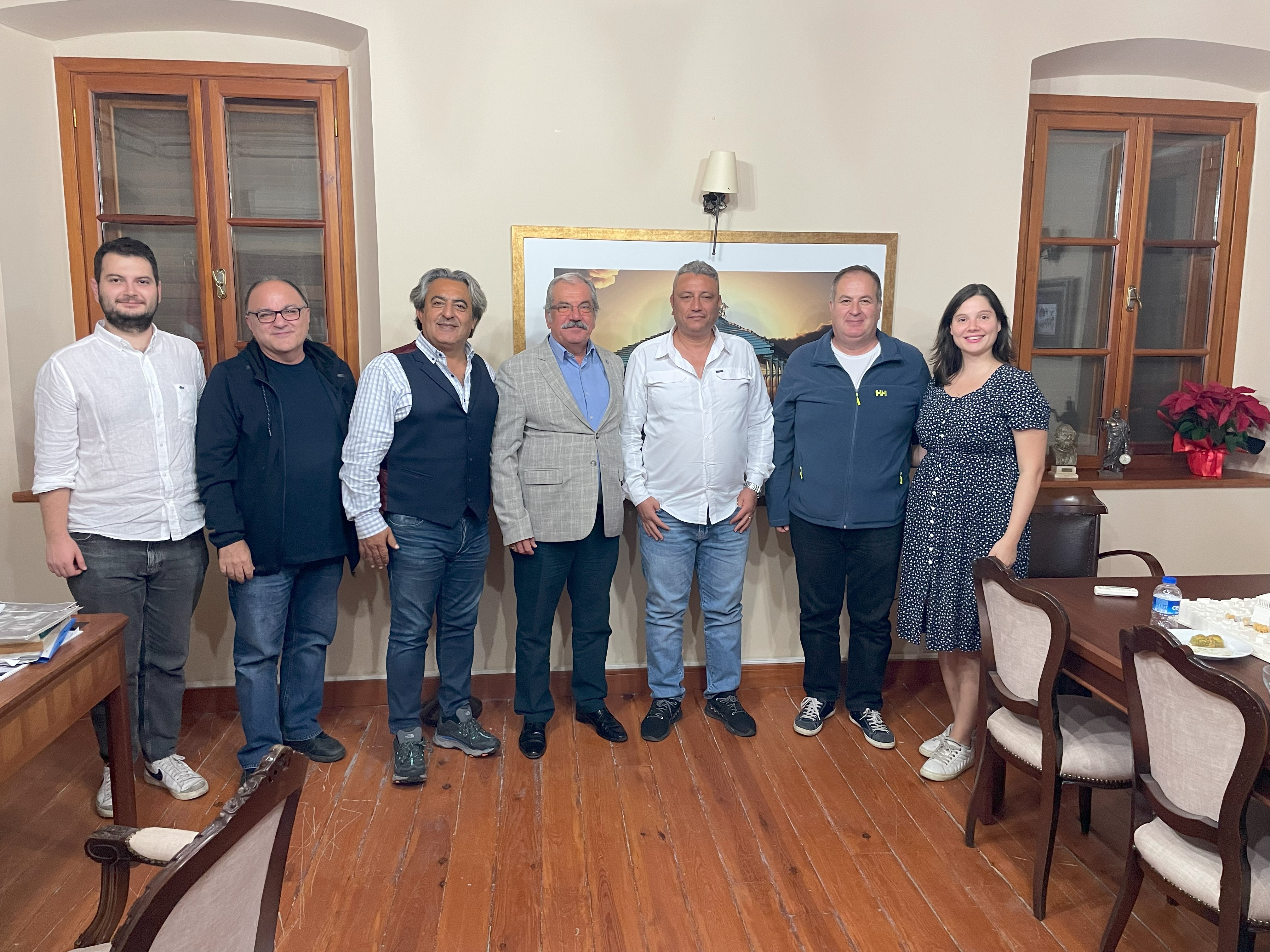 Bodrum SMMO başaknı Mehmet Akdoğan ve yönetim kurulu üyelerinin ziyareti.