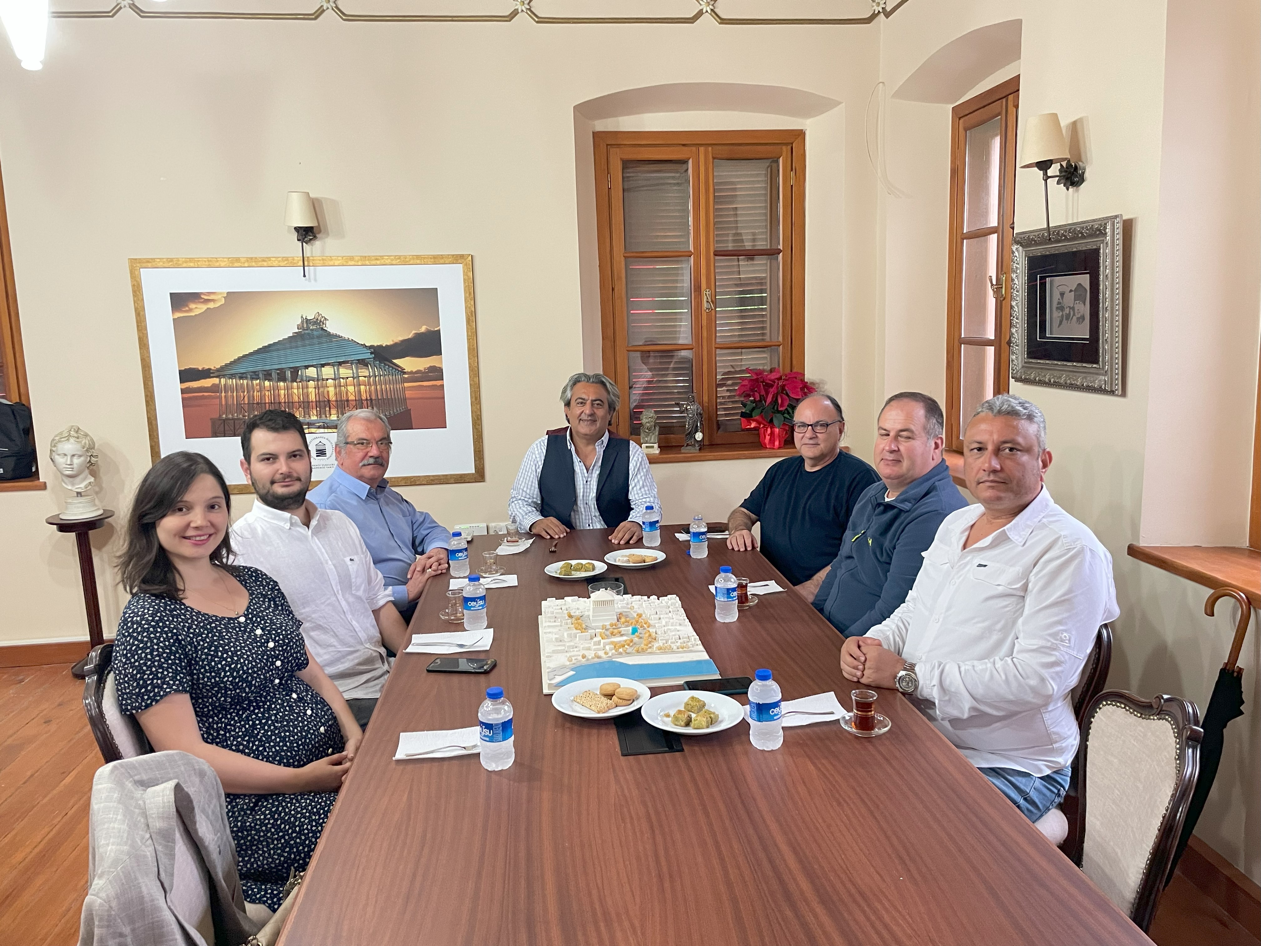 Bodrum SMMO başaknı Mehmet Akdoğan ve yönetim kurulu üyelerinin ziyareti.